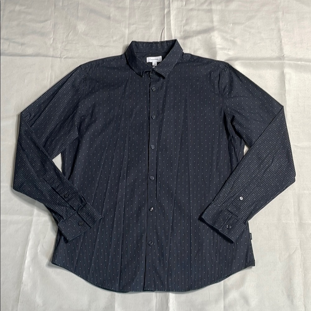 CALVIN KLEIN Black Striped Shirt